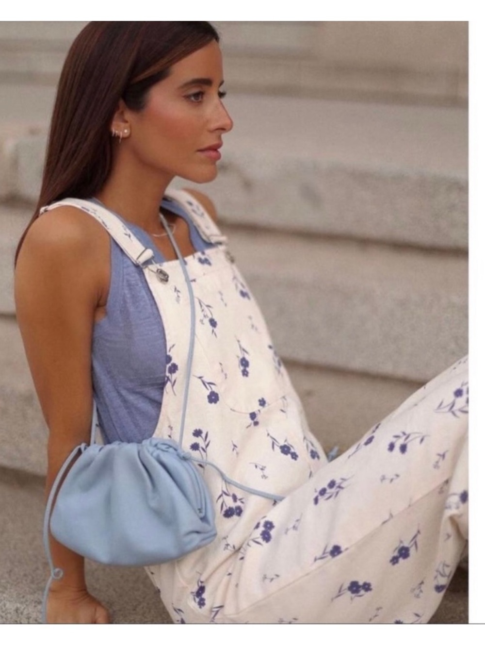 Zara Floral Print Overalls XL